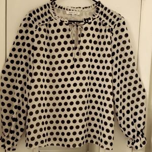 *2for$15* Rose + Olive Polka Dot Blouse